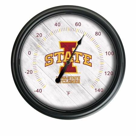 HOLLAND BAR STOOL CO Iowa State University Indoor/Outdoor LED Thermometer ODThrm14BK-08IowaSt